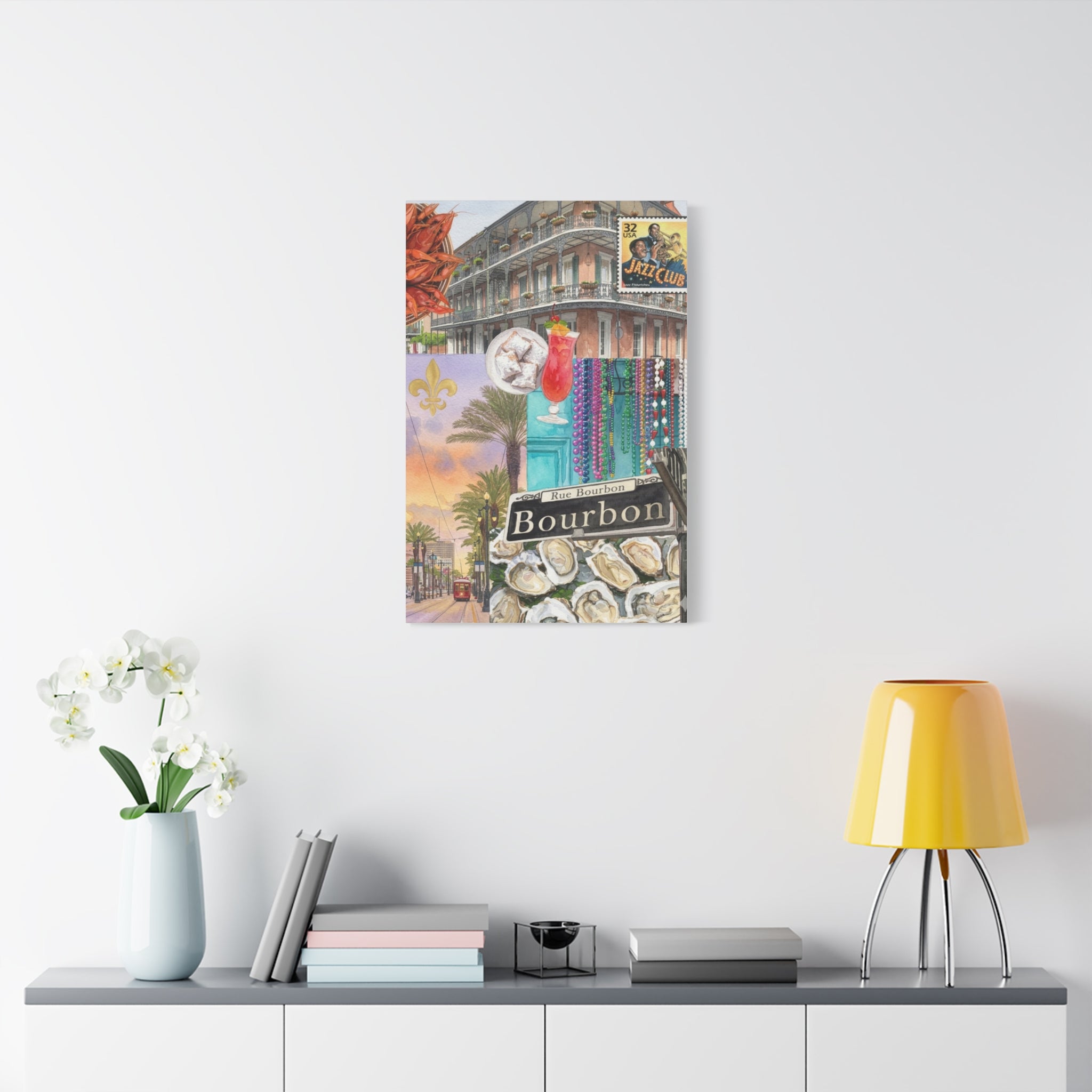 Bourbon Street Collage Canvas