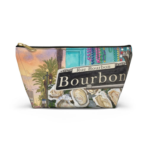 Bourbon Street New Orleans Accessory Pouch | T-Bottom Travel Makeup Bag