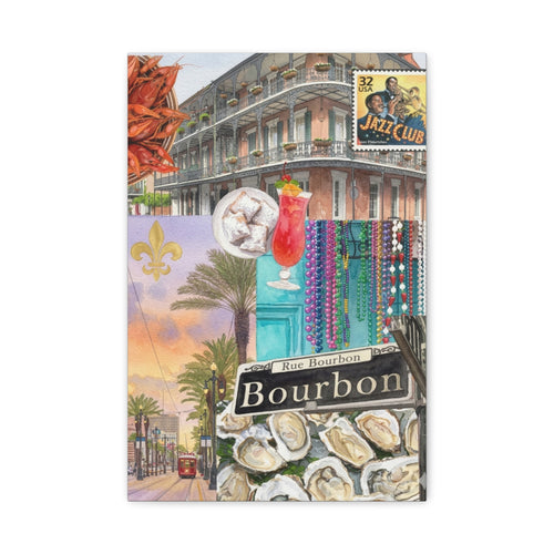 Bourbon Street Collage Canvas