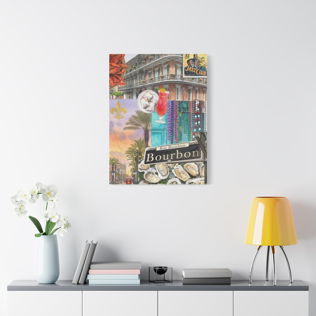 Bourbon Street Collage Canvas