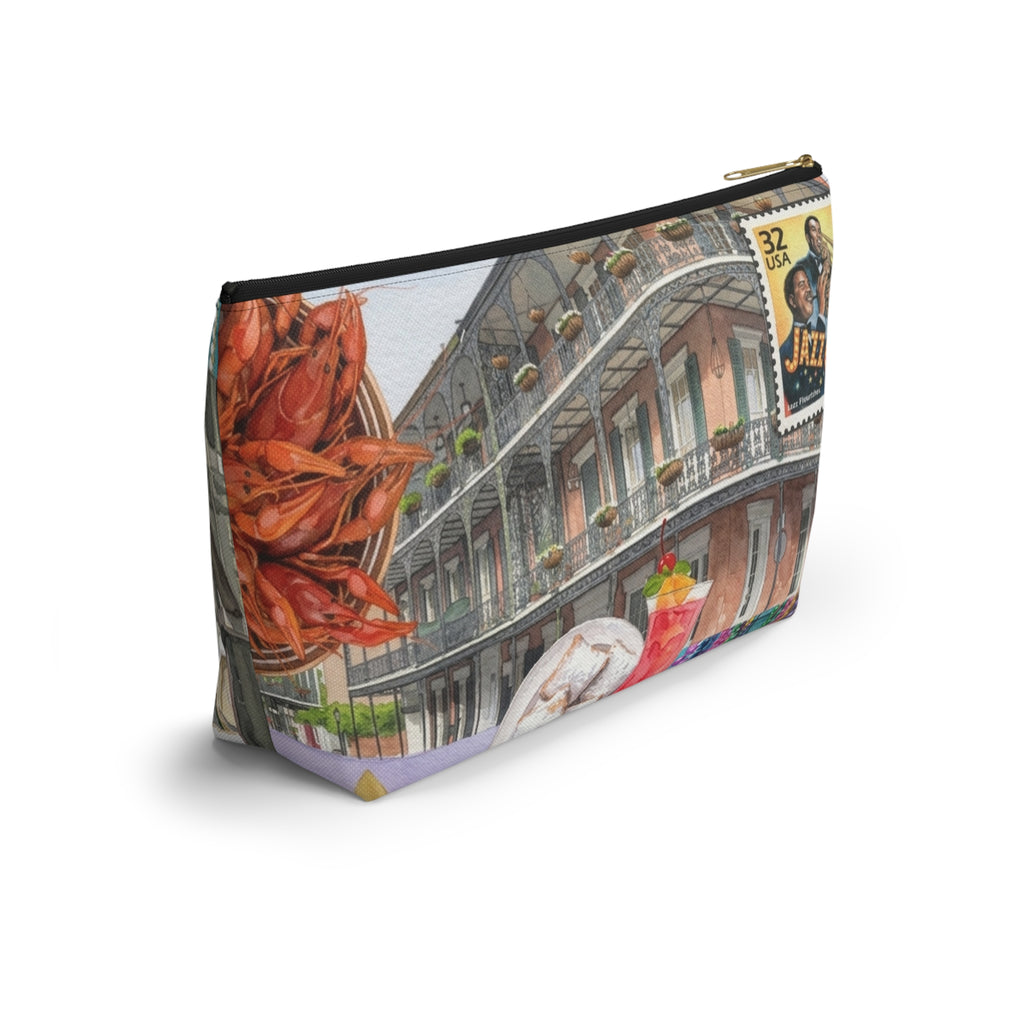 Bourbon Street New Orleans Accessory Pouch | T-Bottom Travel Makeup Bag