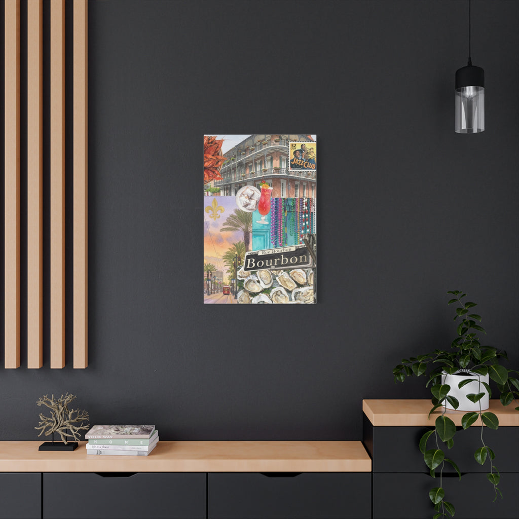 Bourbon Street Collage Canvas
