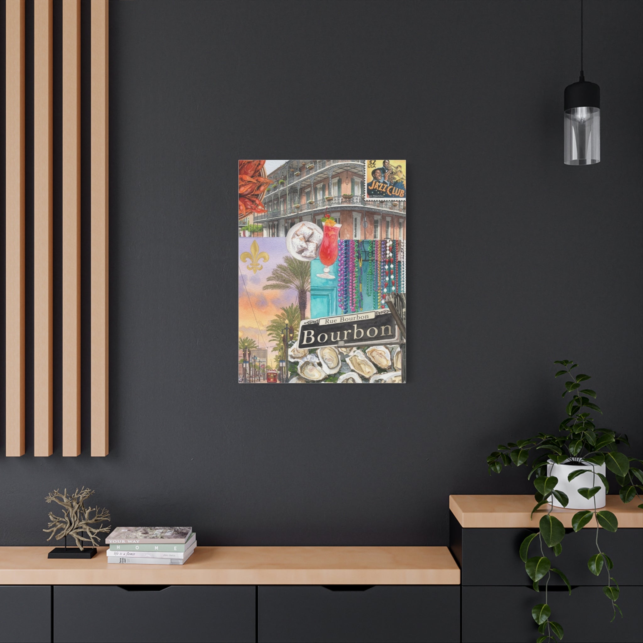 Bourbon Street Collage Canvas
