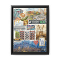 New York City Collage Matte Canvas Print, Framed | NYC Landmarks