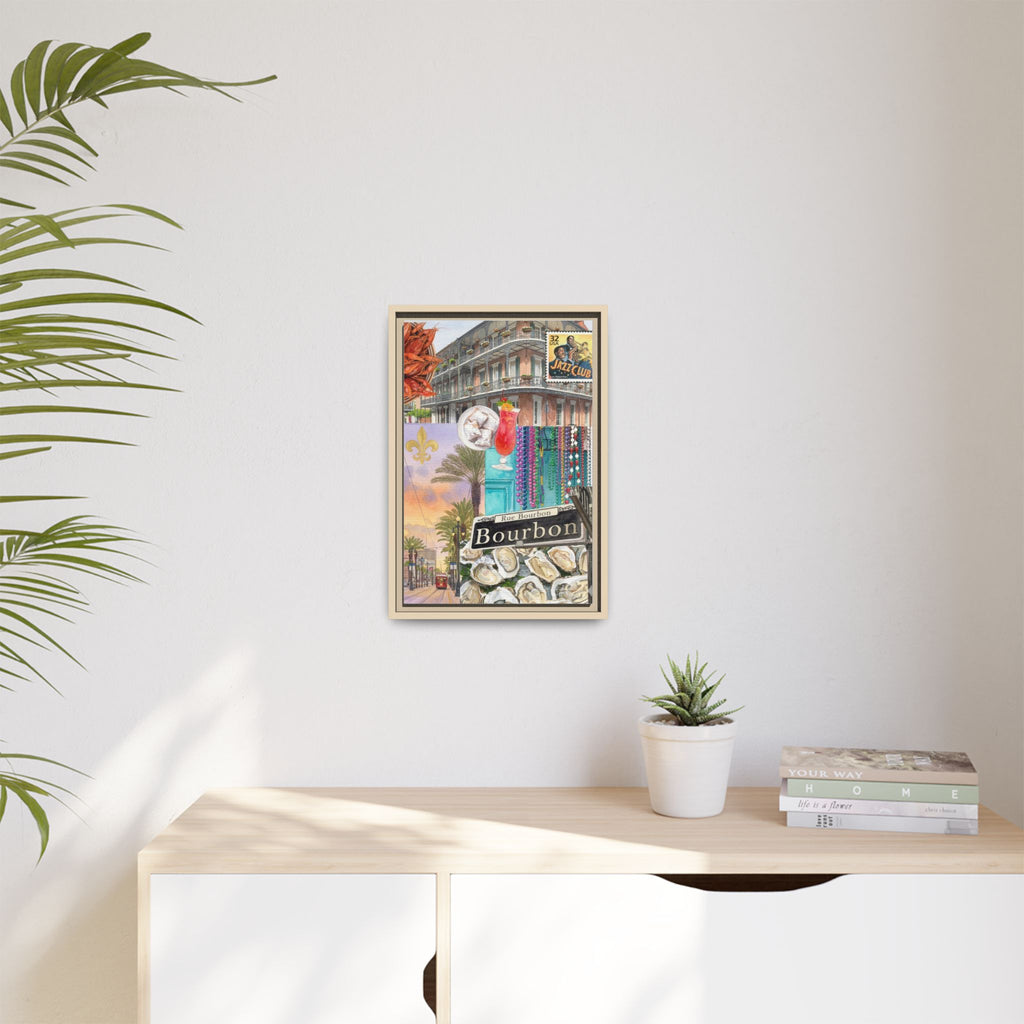 Bourbon Street Collage Matte Canvas