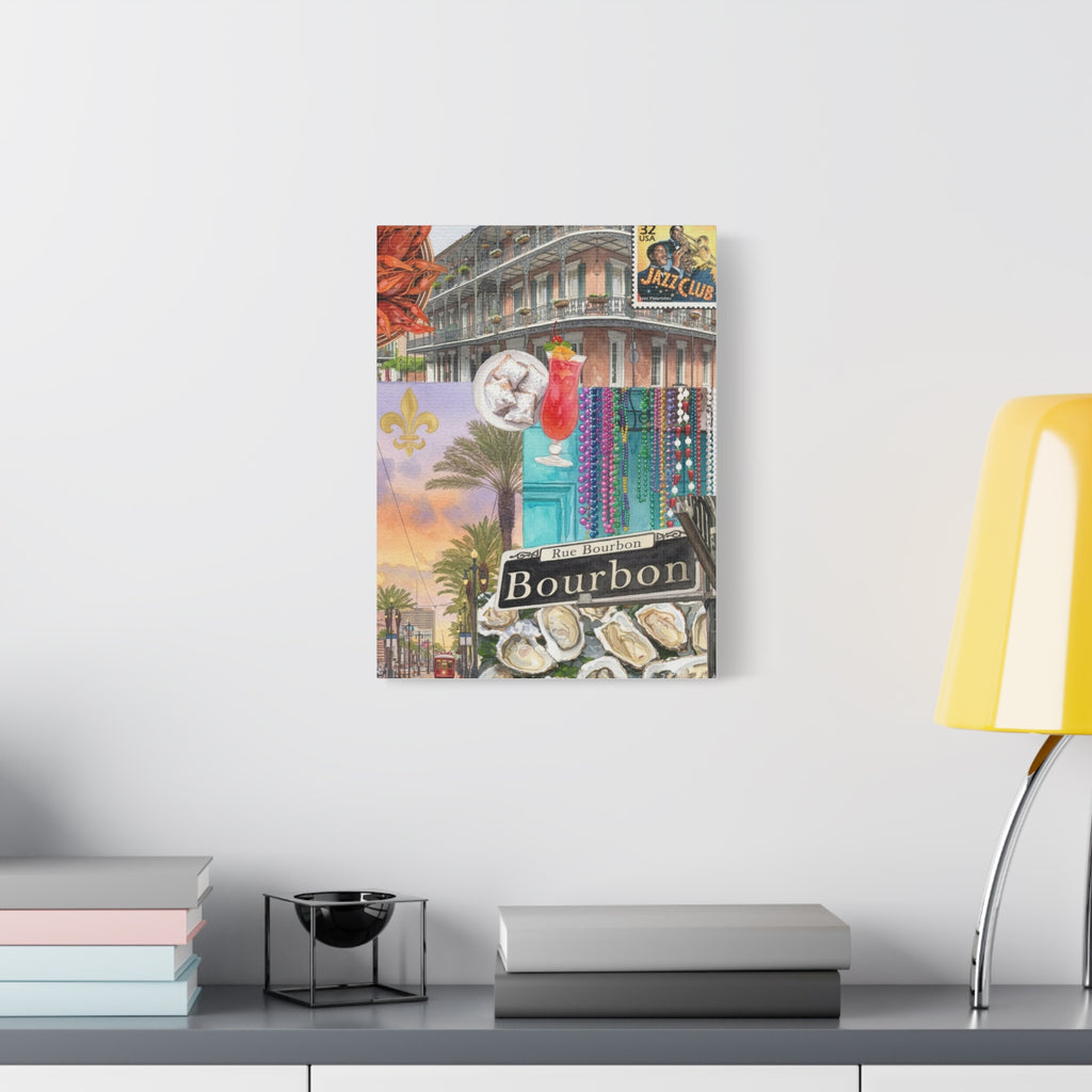 Bourbon Street Collage Canvas