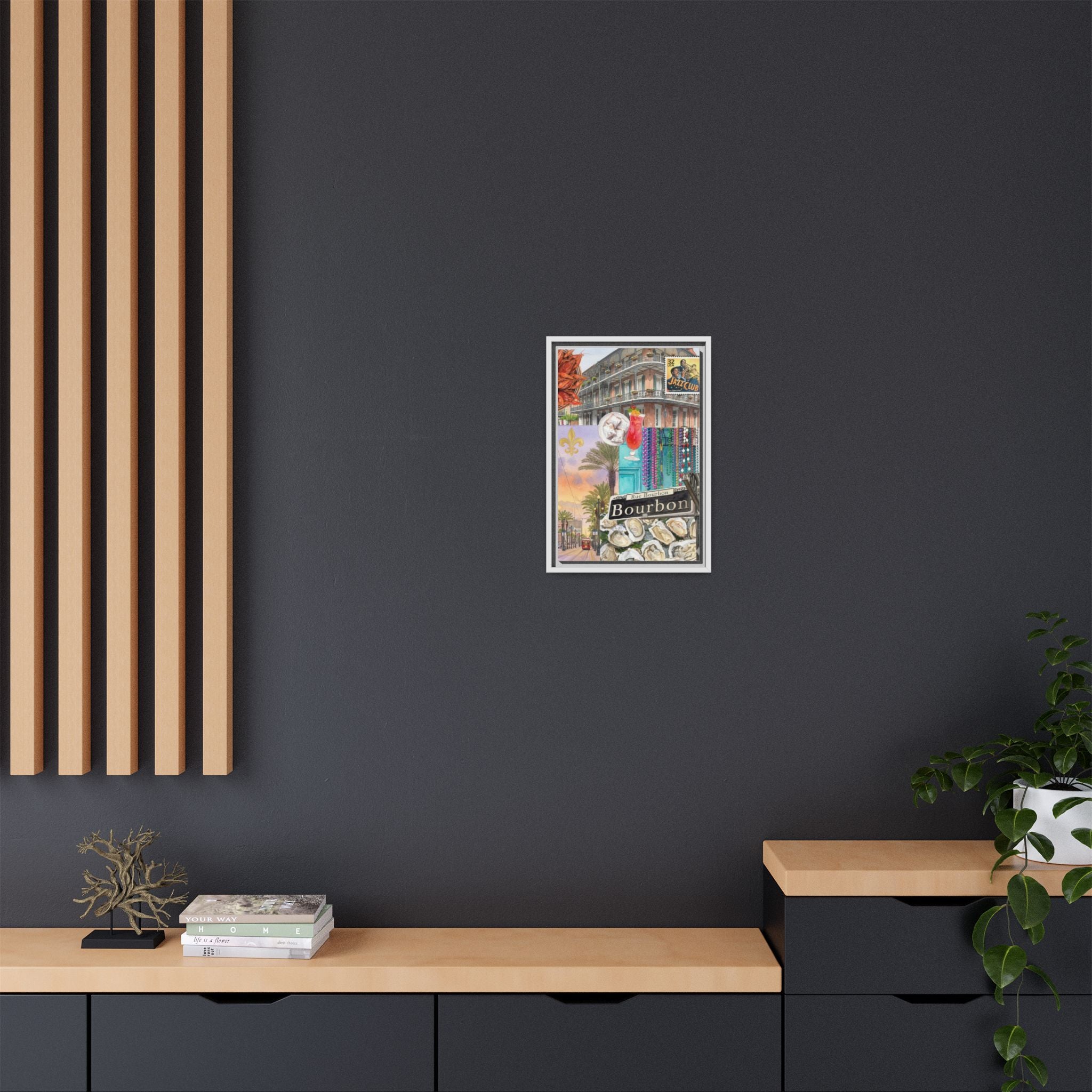 Bourbon Street Collage Matte Canvas