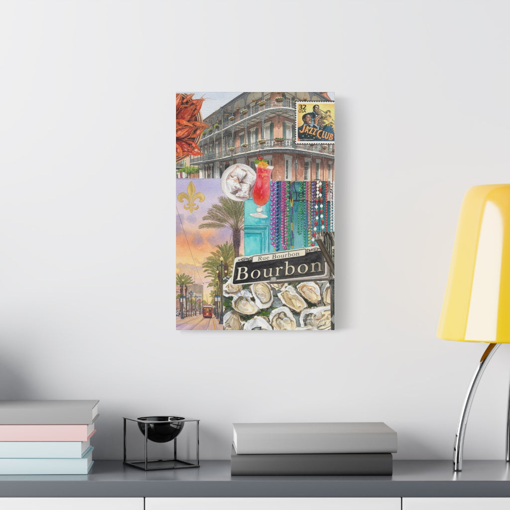 Bourbon Street Collage Canvas